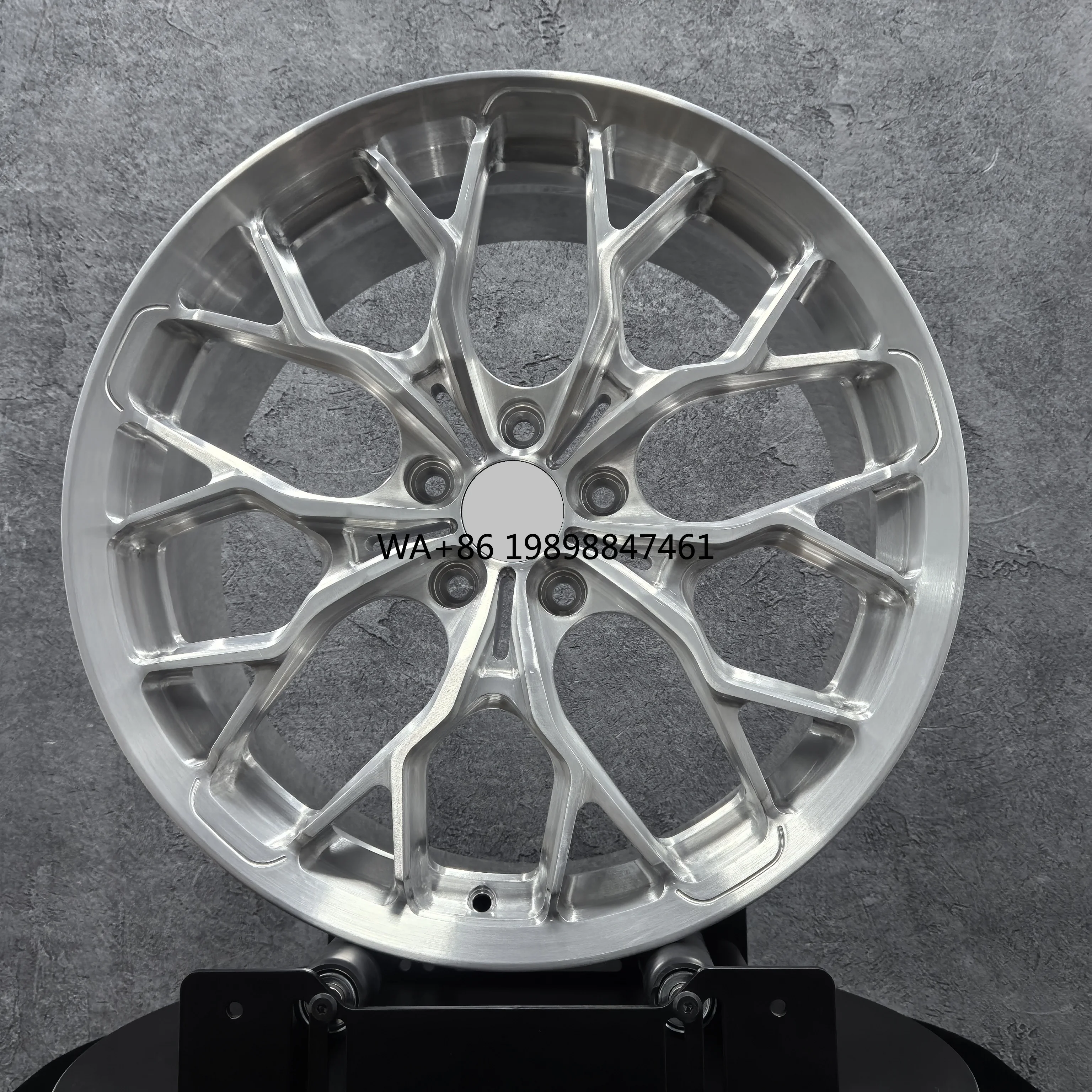 

Passenger Car Rims 5x112 5x114.3 5x127 Brushed Silver Wheels 17 18 20 22 24 Inch Custom Alloy Forged Wheels for Tesla