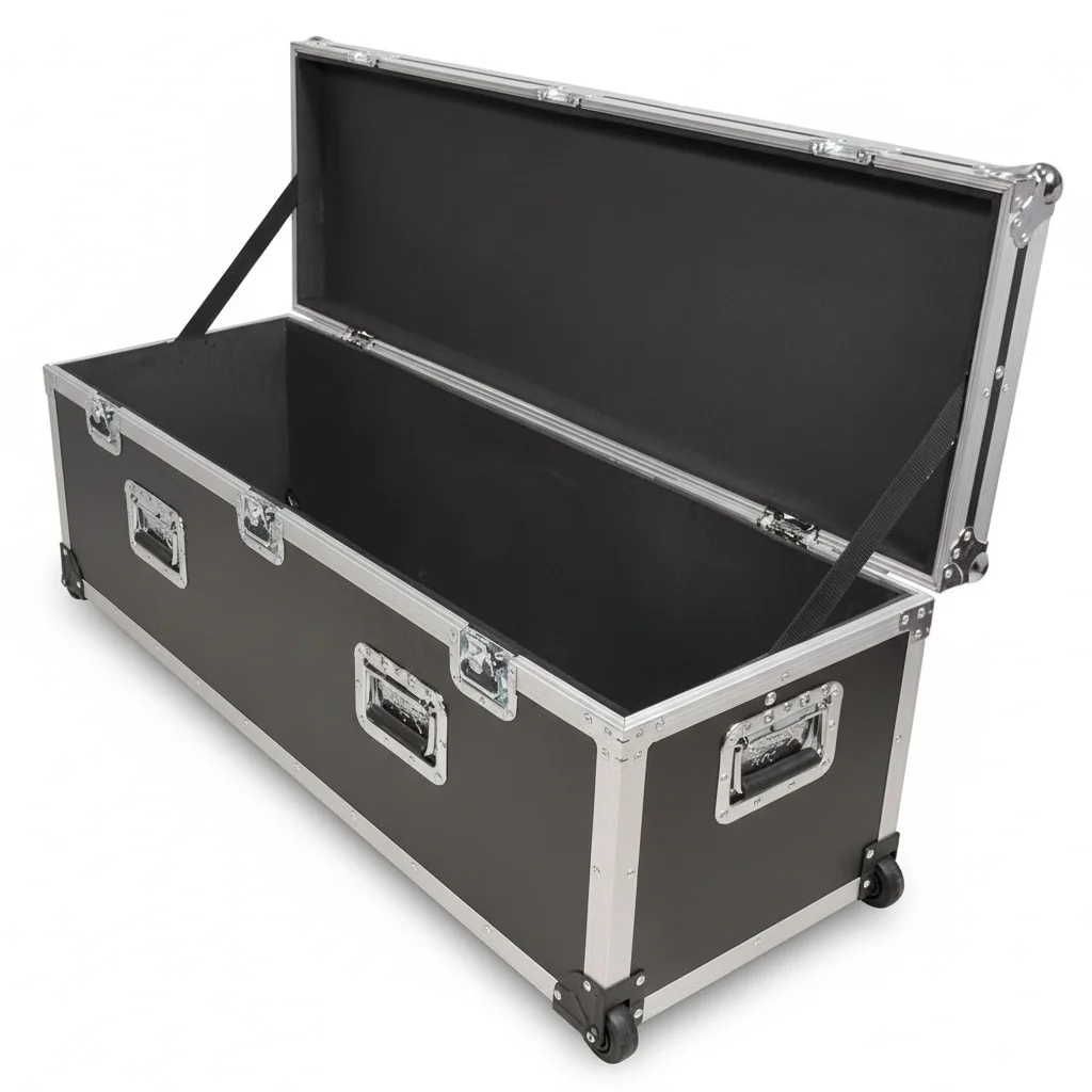 

ATA Flight Case, 48x16x16 inch Heavy-Duty Road Case, Aluminum 3/8 inch Plywood Rolling Equipment Utility Storage Case