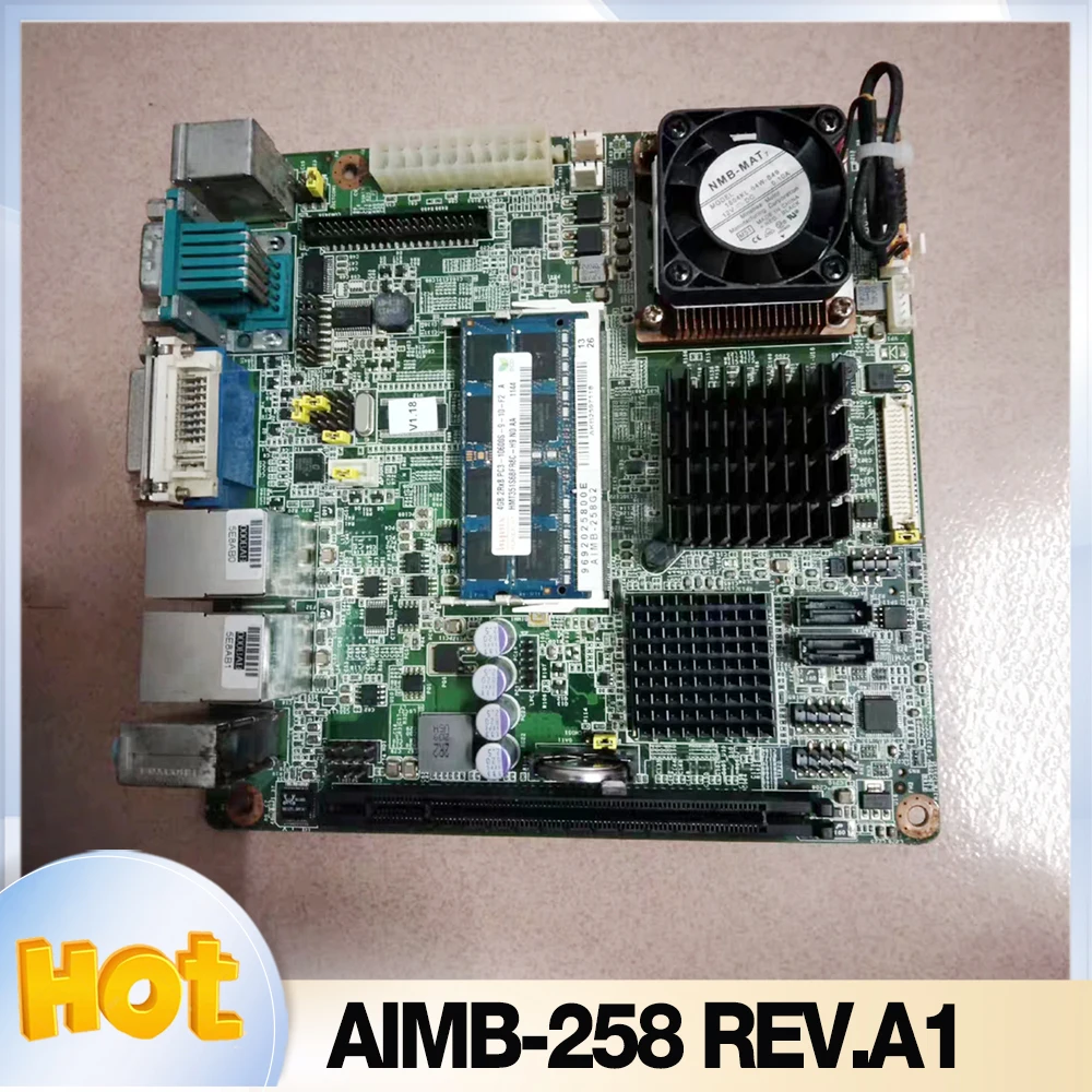 

AIMB-258 REV.A1 For Advantech AIMB-258G2 Mini ITX motherboard with 6 COM dual network ports GM45