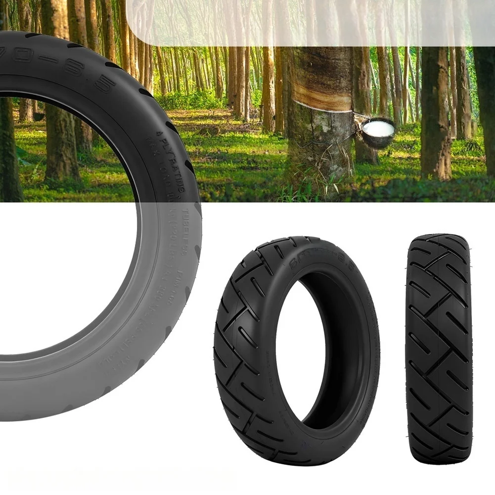 

City Commuting Tubeless Tire Black Wear-resistant High-elasticity Rubber Deep Tread Pattern For Xiaomi 5 Electric Scooter