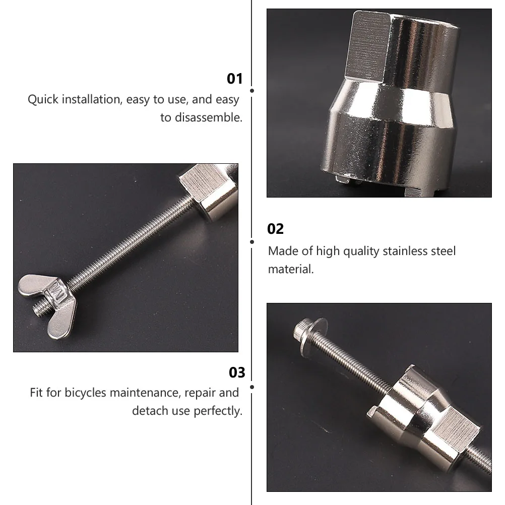 

Precise Bicycle Tower Base Removal Wrench Stainless Flywheel Disassembly Tool for Bikes Maintenance Repair