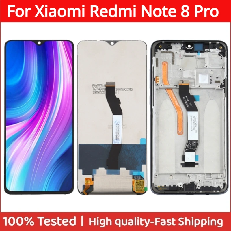 

6.53" IPS For Xiaomi Redmi Note 8 Pro 2015105 M1906G7I M1906G7G LCD Display Touch Screen Digitizer Assemby Replacement Part