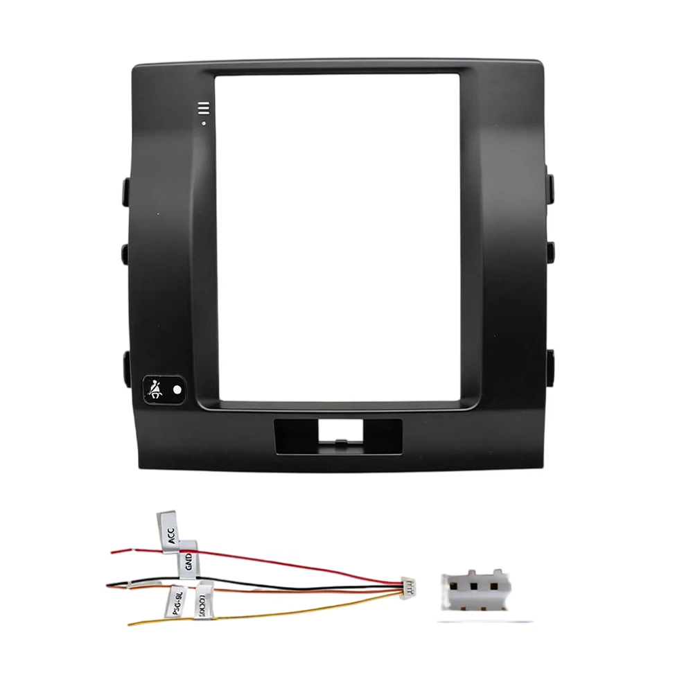 9.7 Inch Vertical Screen Android Head Unit Fascia Frame Dash Panel Kit For Toyota Land Cruiser Low-end 2007-2015
