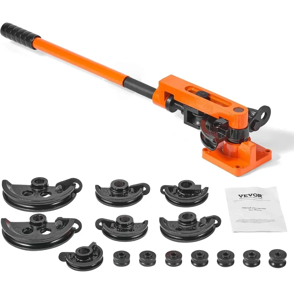 

Manual Tube Bender 3 8 to 1 Inch with 7 Dies 180 Degree for Copper Aluminum HVAC Auto Repair