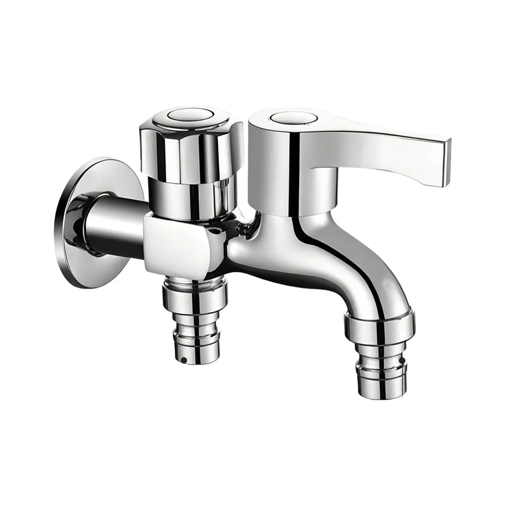 Zinc Alloy Outdoor Dual Connection Faucet Compatible with For washing Machines Copper Core Precision Disc Valve Design