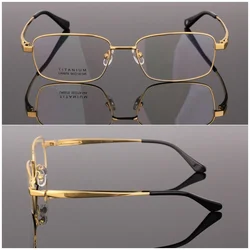 Business Eyeglass Frames for Men Full Rim Titanium Glasses Frame