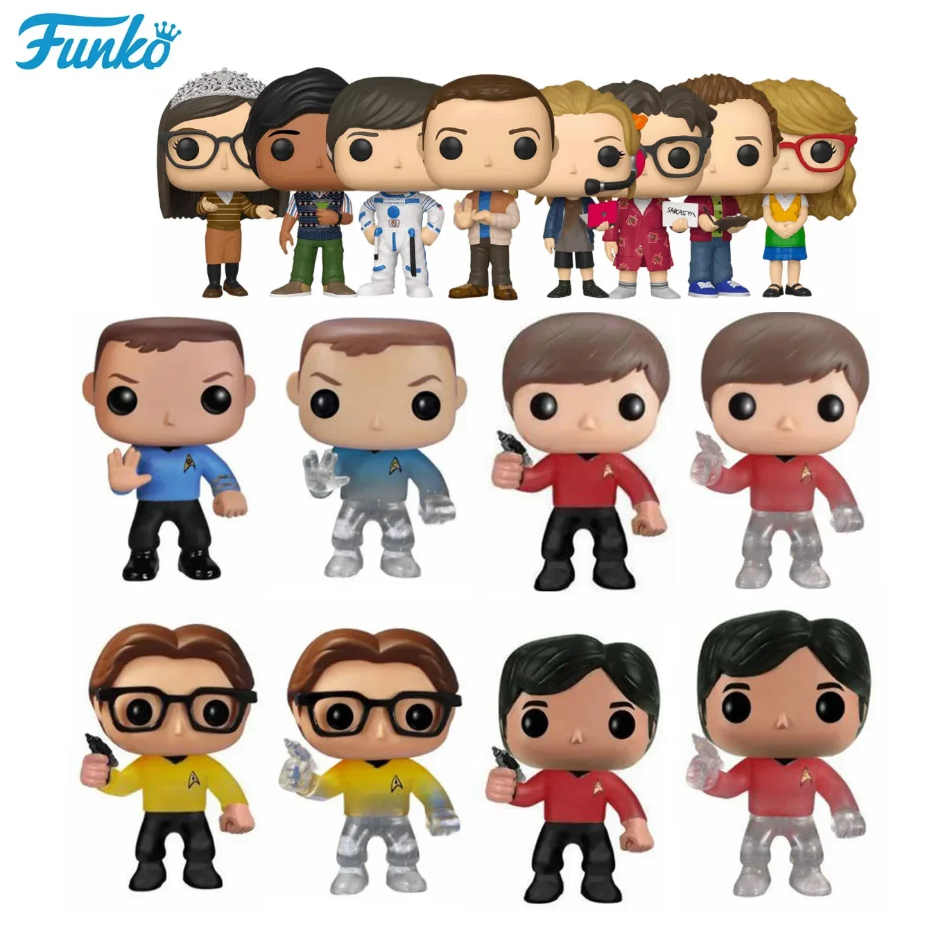 Funko pop A Teoria do Big Bang SHELDON 73 #   LEONARD 74 #   HOWARD 75 #   RAJ 76 #   Coleção de figuras de ação de vinil modelo brinquedos infantis