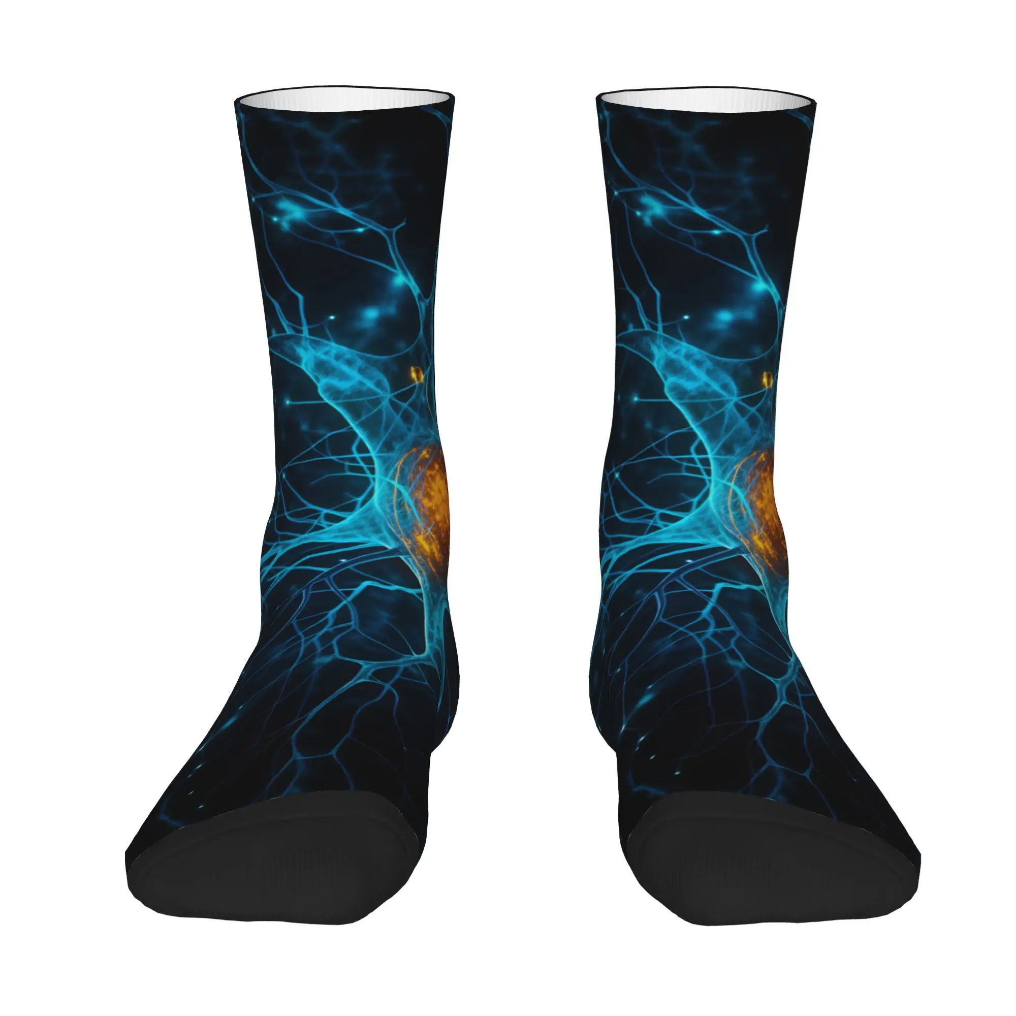 Neuro Brain Time! Let's Have Some Synapse Fun  Stockings  Kawaii Socks Adults Men WarmWinter Cycling Graphic Non Slip Socks