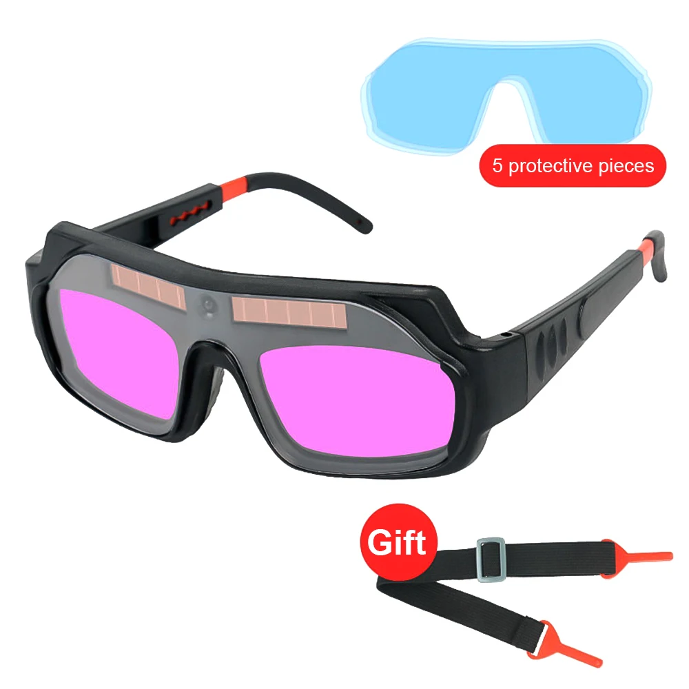 Automatic Darkening Dimming Welding Glasses Anti-glare Argon Arc Welding Glasses Welder Eye Protection Goggles Tools Anti-glar