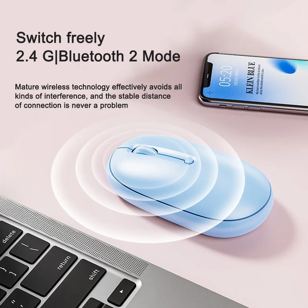 Souris sans fil M2 2.4 pour tablette et ordinateur portable, ergonomique, tactile, Bluetooth, à long terme, fourniture de bureau