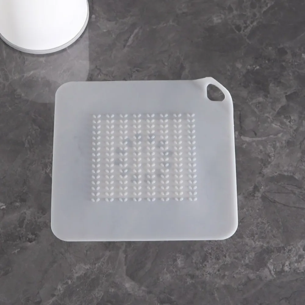 

New Silicone Floor Drain Cover Large Size Insect-proof Shower Drain Plug Square Shape Anti-smell Hair Catcher Kitchen Sink