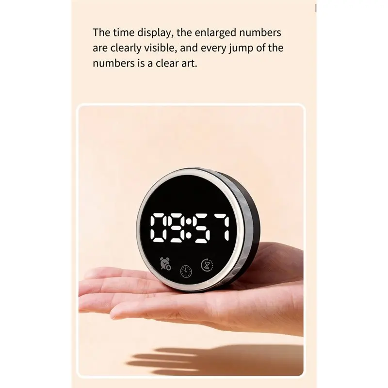 【THANKSGIVING DAY】Circular Magnetic Rotating Timer Management 7 Color Marquee Kitchen Baking Alarm Student Time