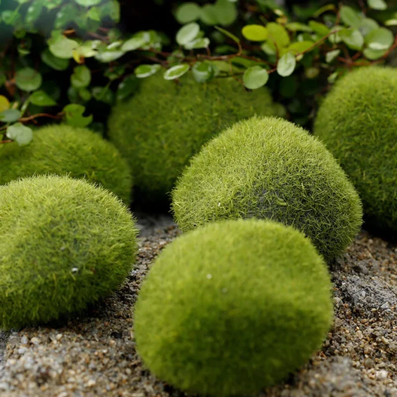 4 Size Artificial Foam Green Moss Plants Micro Landscape Grass Stone Figure Miniature Simulation Fairy Garden Decoration Accesso