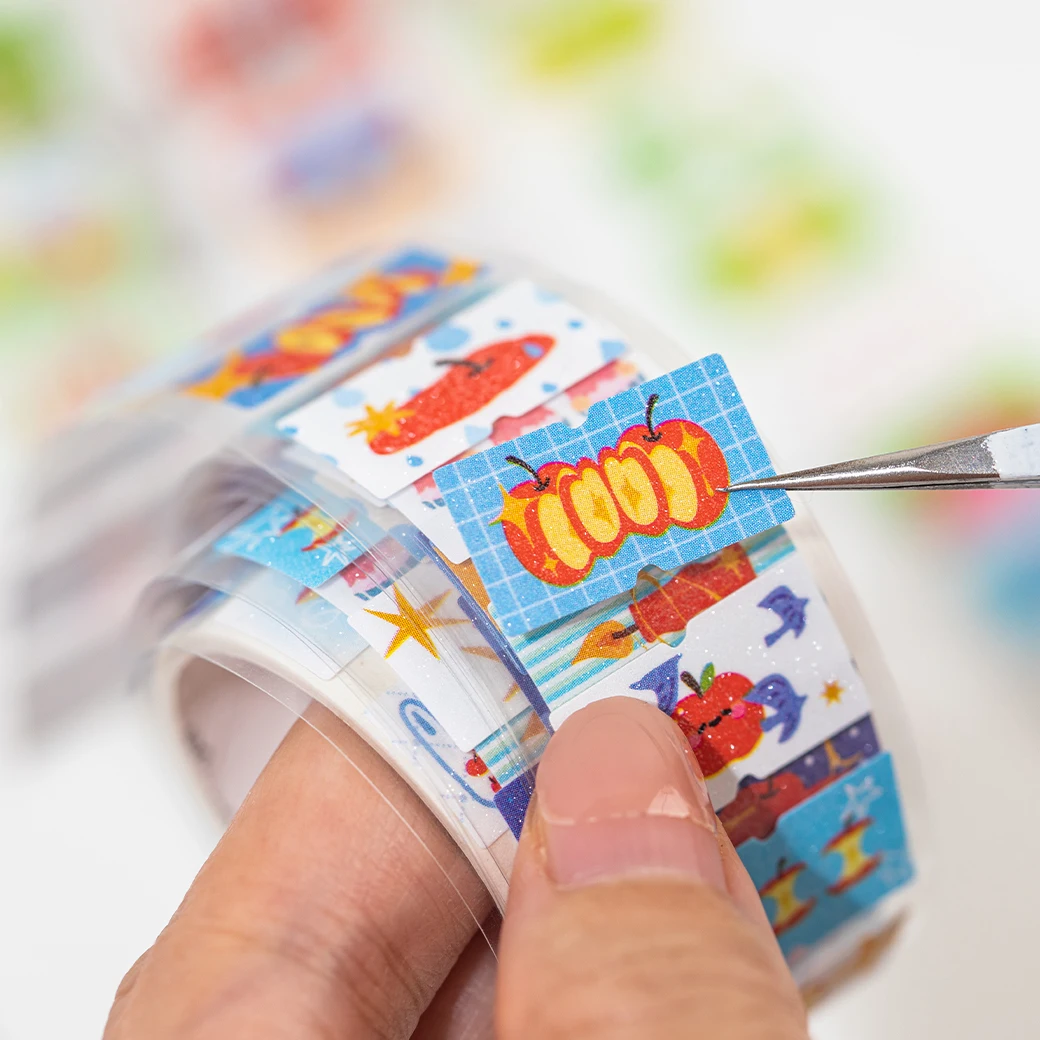 25 مللي متر * 2 متر/لفة أبل الخيال سلسلة Kawaii يموت قطع ملصقات للتسمية DIY بها بنفسك سجل القصاصات الديكور مذكرات غير المرغوب فيه مجلة ملصقات الجمالية #5