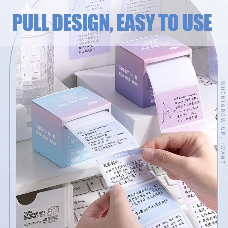 Pop-up Sticky Notes 256 Sheets Small Note Pads For Kids Pull-out Type Cute Writing Notes Paper Small Notes Teacher Must-Haves