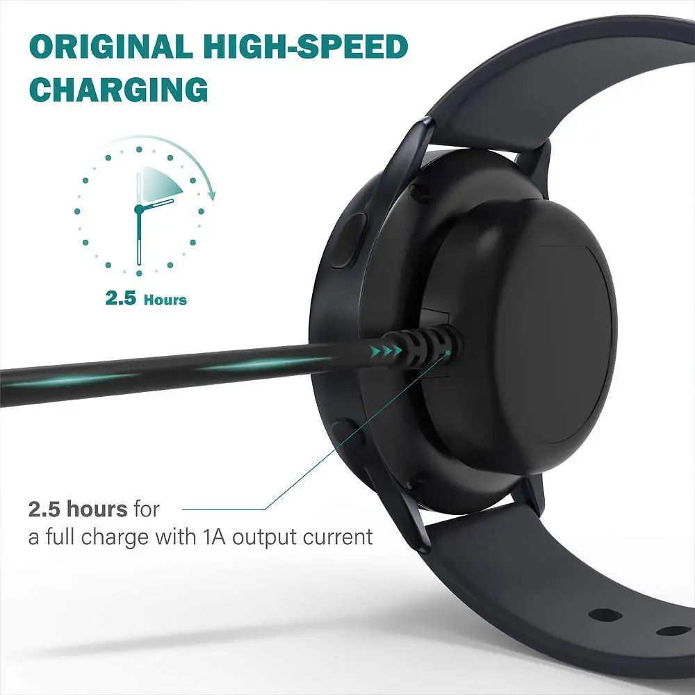 تهمة كابل لسامسونج غالاكسي ساعة 5 4 LTE الكلاسيكية حامل قفص الاتهام قوس ل غالاكسي ساعة 3 نشط 2 USB شحن محول الكابلات