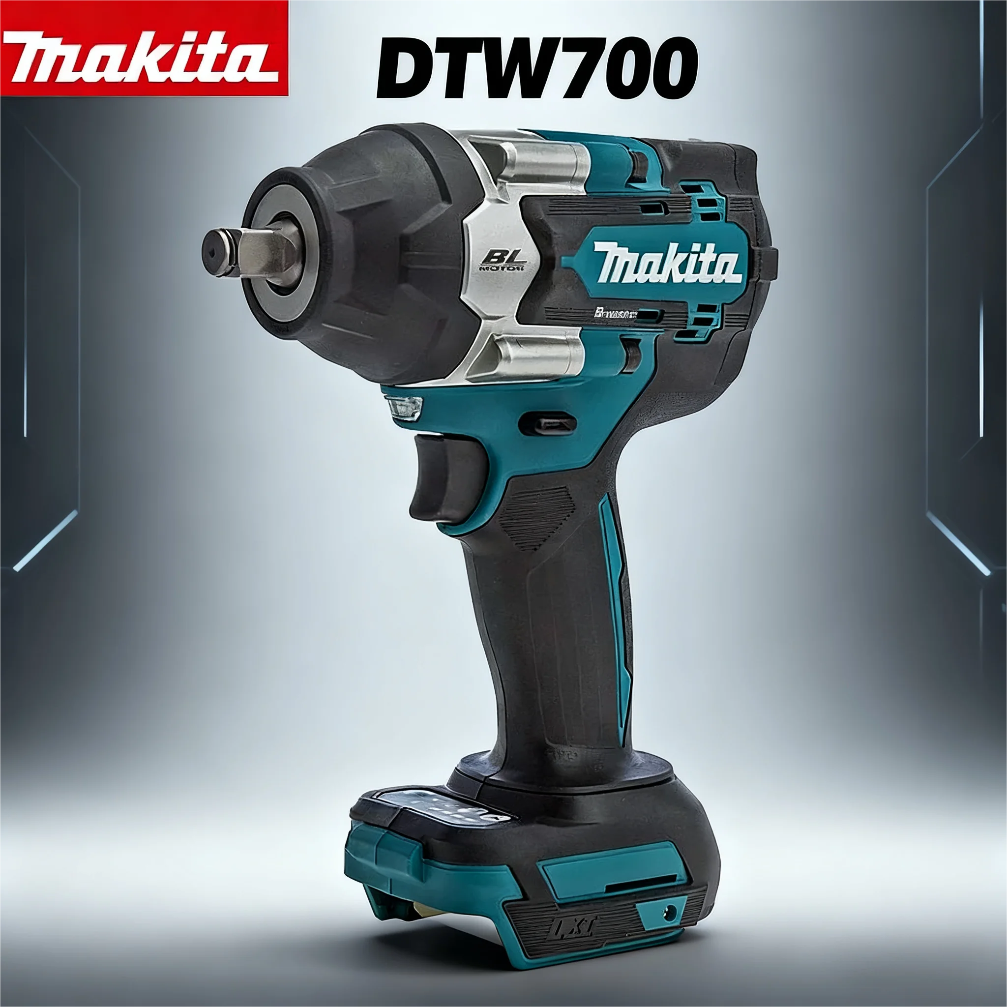 Makita DTW700 18V Brushless Cordless Impact Wrench 1000Nm Torque 1/2" Drive - Durable & High-Perform