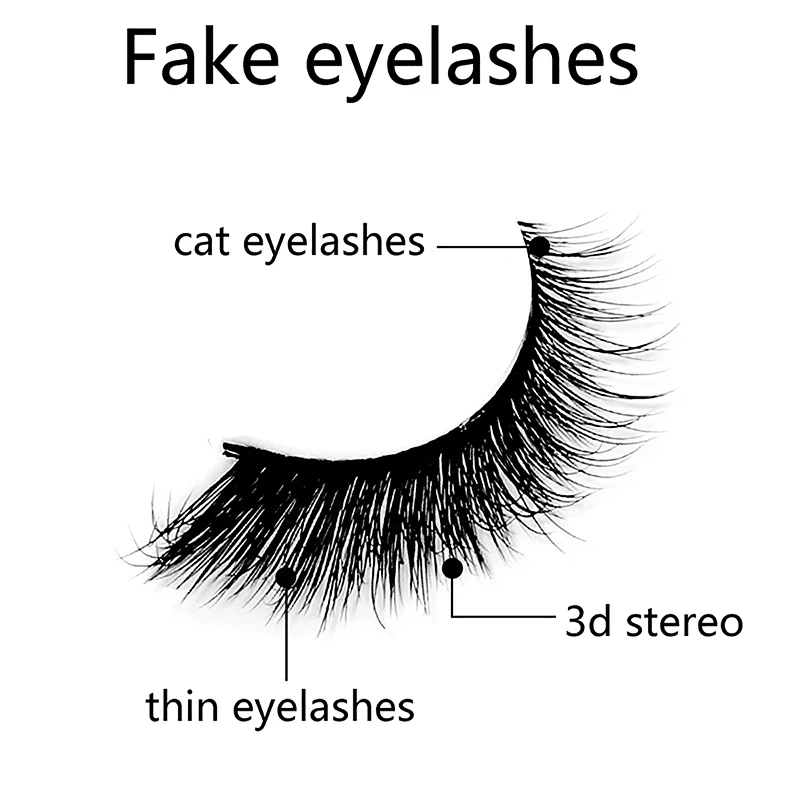 Katzenauge Wimpern Nerz flauschige natürliche Wimpern geflügelte End wimpern klare Band Wimpern gefälschte Wimpern Verlängerung Make-up falsche Wimpern