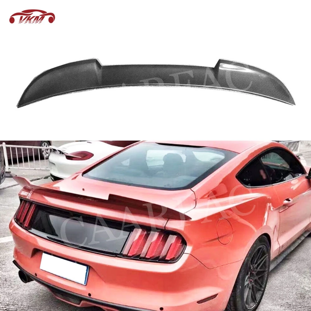 

Carbon Fiber Material Rear Trunk Lip Spoiler for Ford Mustang GT V8 V6 GT350R Coupe 2015 2016 2017 2018 2019 2020 Car styling