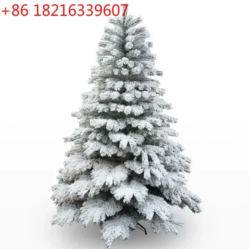TAO 2.1m/2.4m/2.7m White Snow Christmas Tree for Holiday New Year Indoor Outdoor Party Christmas Market Home Decor Novelty 2023