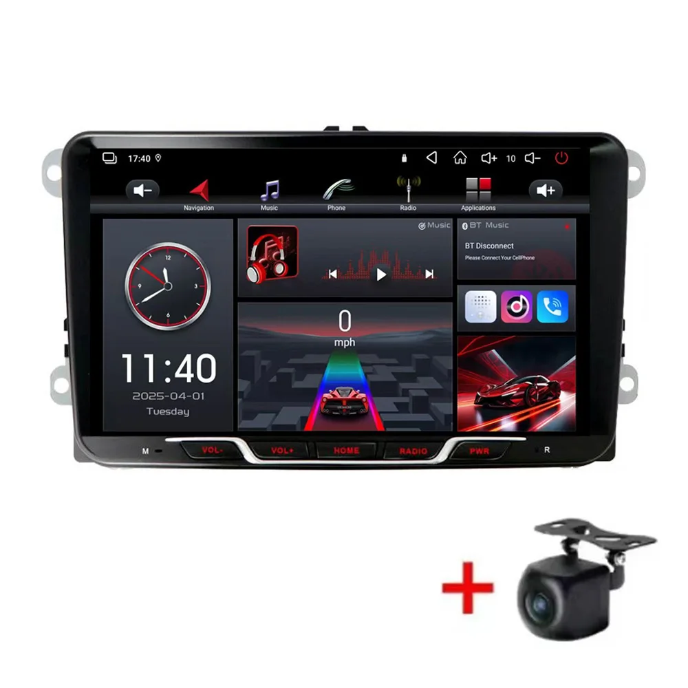 9'' 4+64GB Car Stereo Radio For Skoda Roomster 2003-2015 Wireless CarPlay Android Auto Head Unit Canbus Steering Wheel Control