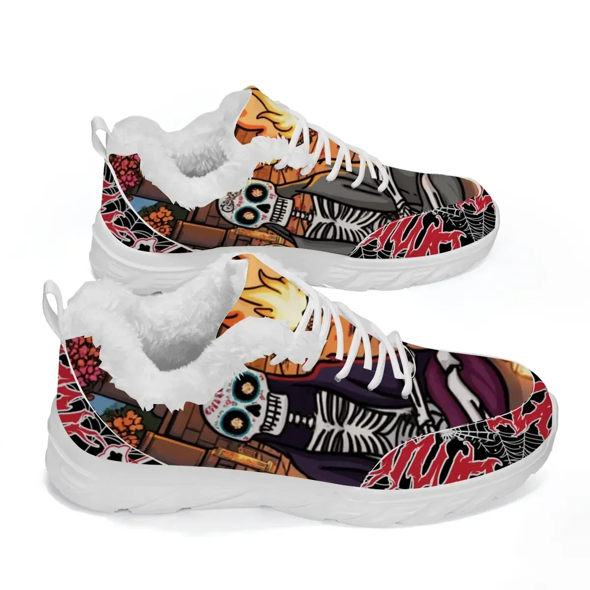 

Winter Fashion Sneakers Durability Classic Outdoor Shoes Vintage Sports Shoes for Men Anime Girls Fleece Lined Dad Sports Shoes