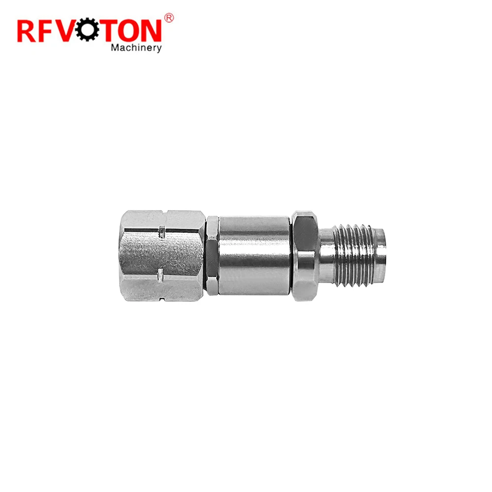 2.4mm Male To 3.5mm Female Millimeter Wave Stainless Steel Adapter MMW Low Loss High Frequency Adapter 5G