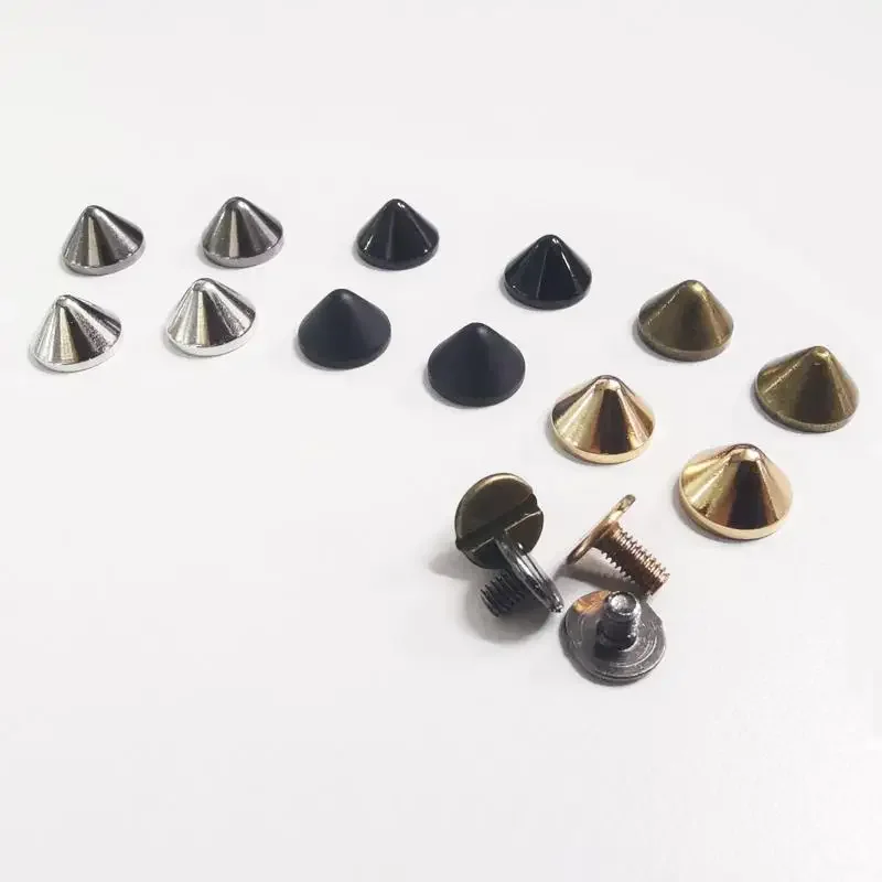 

20 шт./компл., металлическая фурнитура, материалы, винты, заклепки, сделай сам, кожаный ремень, ремешок для часов, заклепки с головкой, шипы, декор, пряжки для ногтей