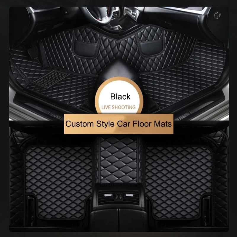 PU Leather Senior Customized Car Floor Mats for Audi Q4 e-tron 2022 2023 Q5 e-tron Q5 Sportback Car Interior Accessories