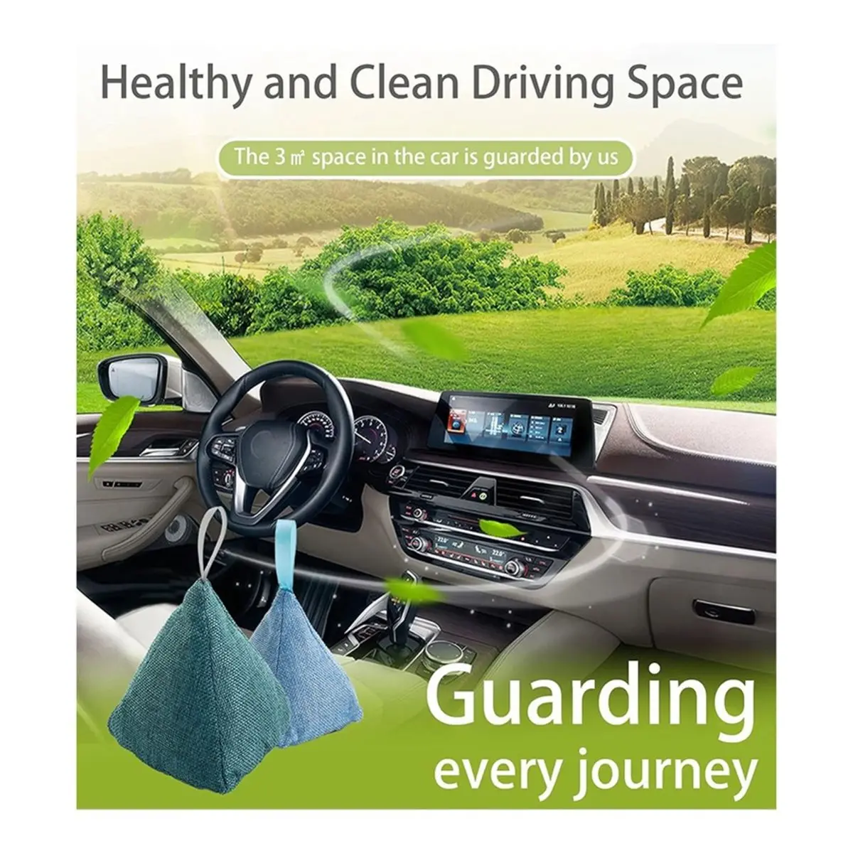 Charcoal Bags Odor Absorber (10x100g+4x200g) Activated Bamboo Charcoal Air Purifying Bags Charcoal Odor Eliminating Bags