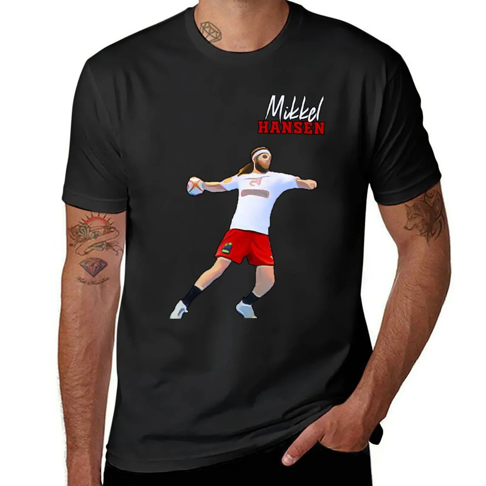 Mikkel Hansen Danish handball player T-Shirt summer clothes tops hippie clothes designer t shirt men