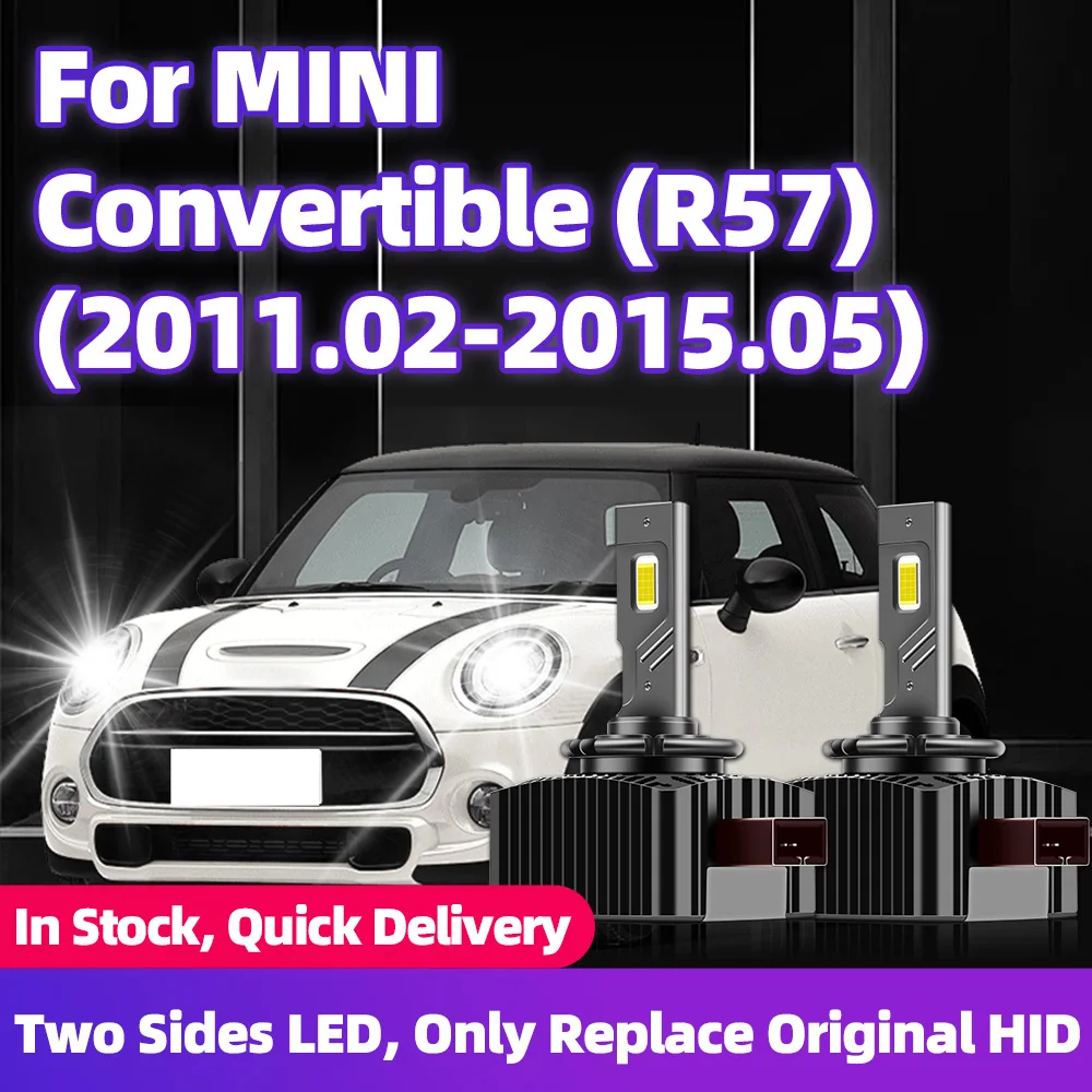 

Для MINI Convertible R57 2011 2012 2013 2014 2015 HID на светодиодные лампы D1S для фар CSP 110 Вт 6000K 30000LM Автоматические лампы Plug&Play 12 В