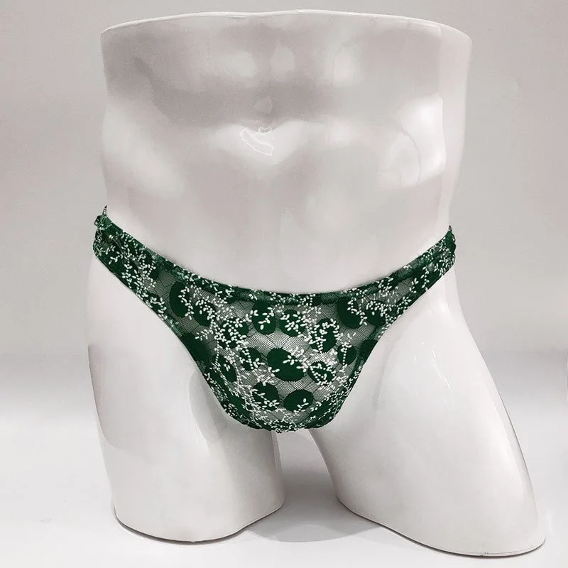 

Sexy Tоy Mens Low Rise Lace Men Thong and G Strings Mesh Lingerie Man Solid Color Mini Tangas Breathable Jockstrap Sissy Panties