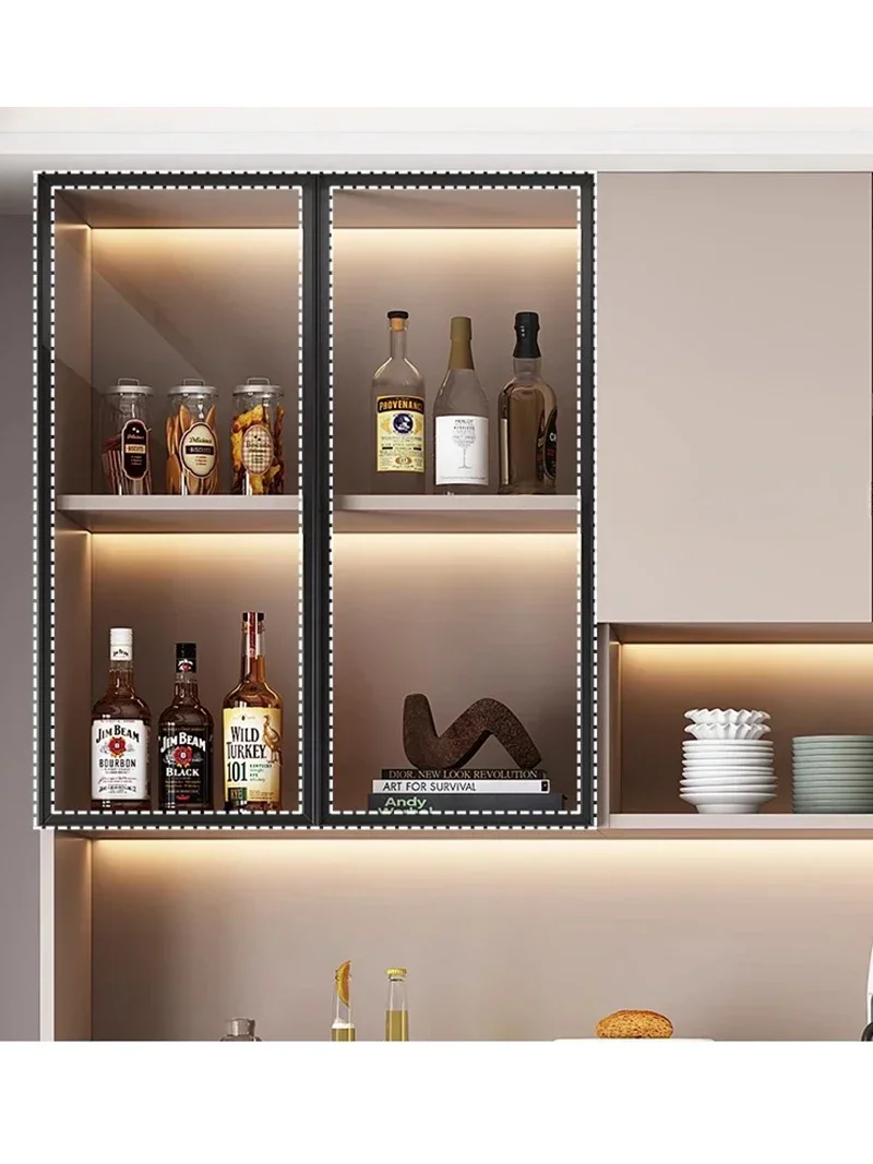 Nowoczesna Prosta Szafka na Wino Skandynawska Restauracja Kredens na Kawę Szafka na Wino Model Gablota na Książki Regał Vitrinas Meble Barowe