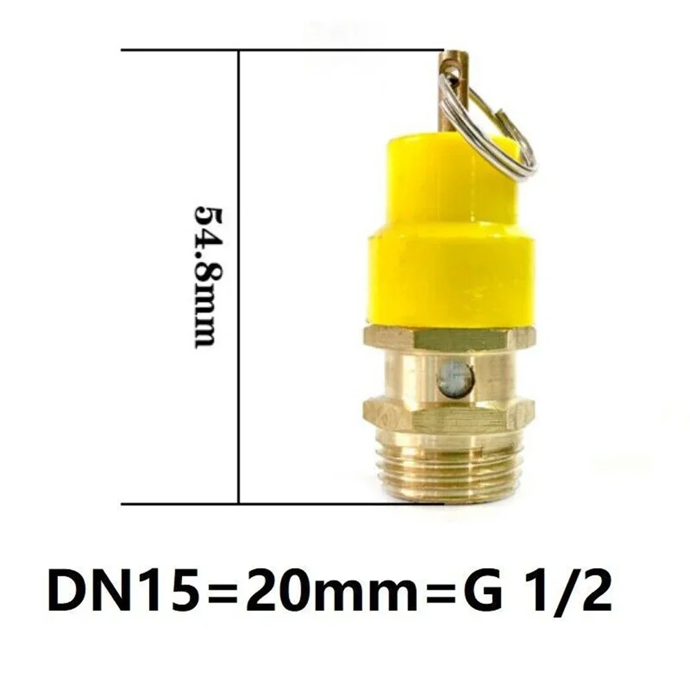 1PC Air Compressor Safety Overpressure Valve G1/8 G1/4 G3/8 G1/2 For Air Compressor Safety Blow Valve Pressure Relief Regulator