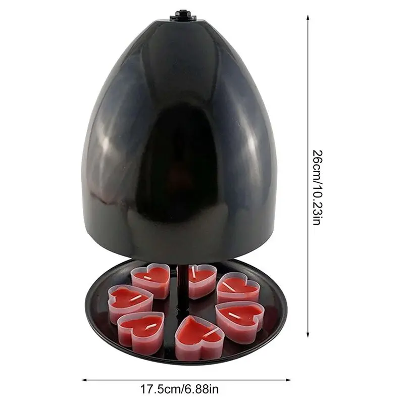 (CNIM) Tea Light Oven for Heating, Tea Light Candle Heater, Metal Black Tea Light Candle Room Heater for Home Office