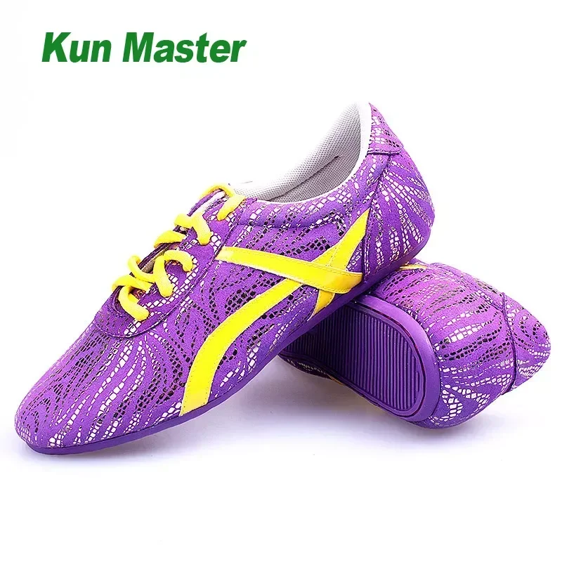 High Quality Cowhide Tai Chi Shoes Soft Real Leather Kung Fu  Shoes Martial Arts Sneaker Sports Training Footwear Size 33-43