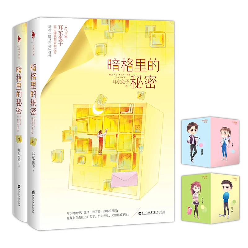 

2 Books/Set Secrets In The Lattice Original Novel Volume 1+2 Zhou Siyue, Ding Xian Chinese Youth Modern Romance Fiction Book