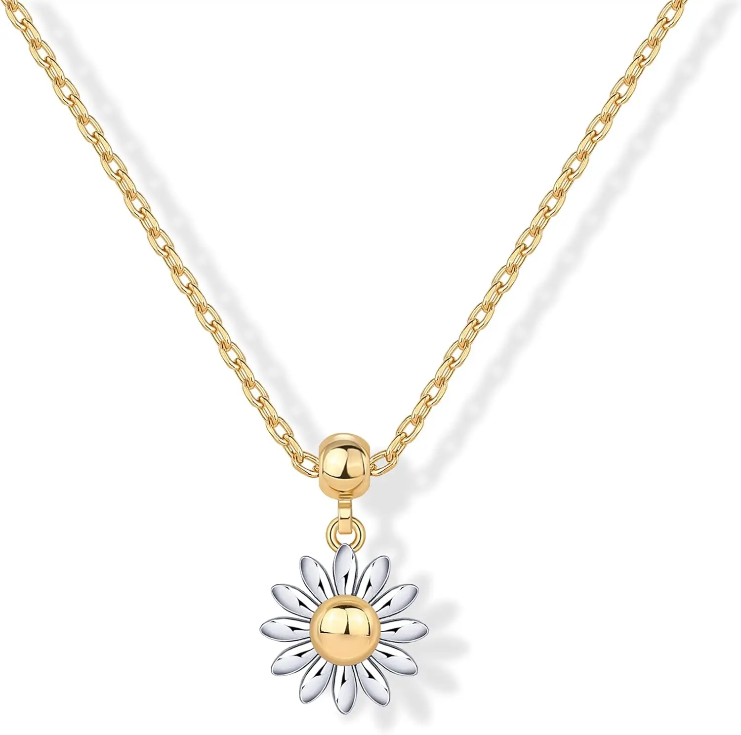 

Изящное ожерелье Pavoi с позолотой 14K и подвесками - регулируемая цепочка с золотым кулоном для женщин - съемный кулон с маленьким мотивом