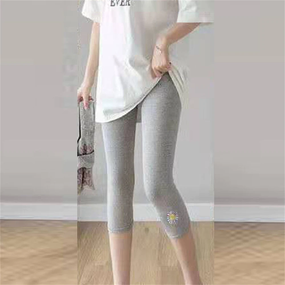 

Nice Woman Athletic Slim Leggings Sweat Pants Sportswear Fitness Push Up Mid Waist Seamless For Women Sport Gym Daisy Print Legg