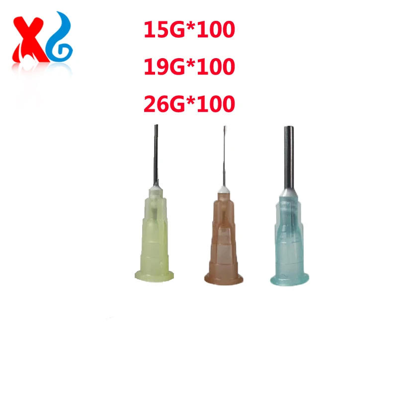

300pcs Syringe Dispensing Needles With Luer Lock 15G 19G 26G 13mm 30mm