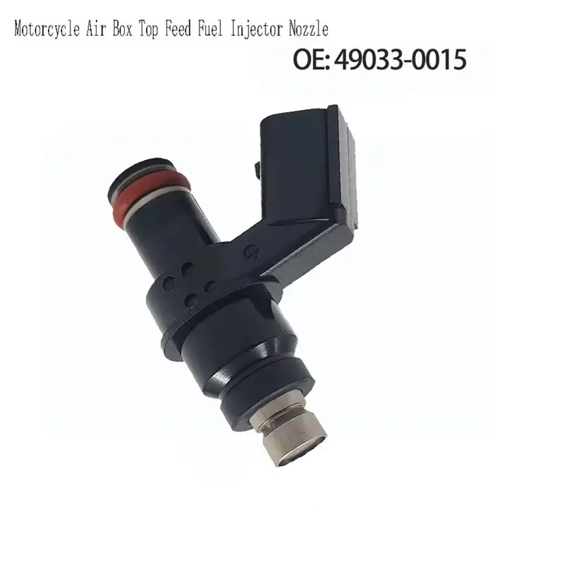 For Kawasaki ZX6R Ninja 2007-2012 2Pcs 490330015 Air Box Top Feed Fuel Injector Nozzle- Motorcycle Accessory Part 49033-0015-VVN