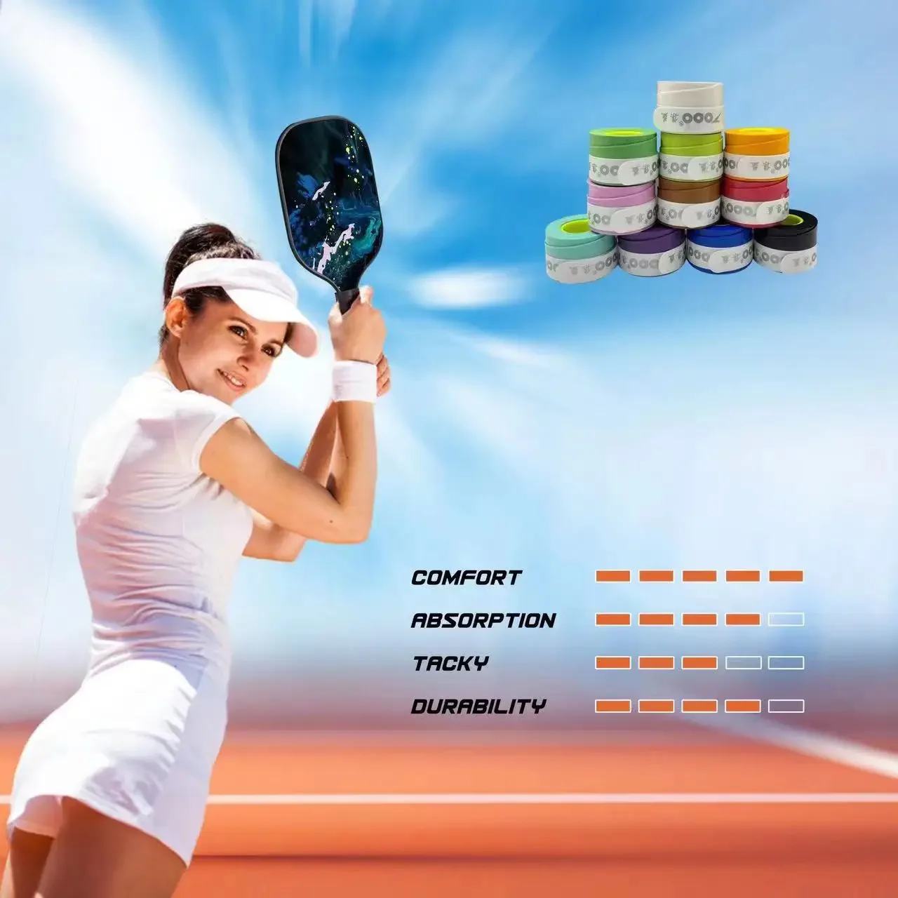 Anti-Slip 60 pcs/kotak 0.55mm Ultra-Tipis Tenis Badminton Golf Overgrip Pita Pegangan Raket Pegangan Sepeda Joran Pancing Pita Penyerap Keringat