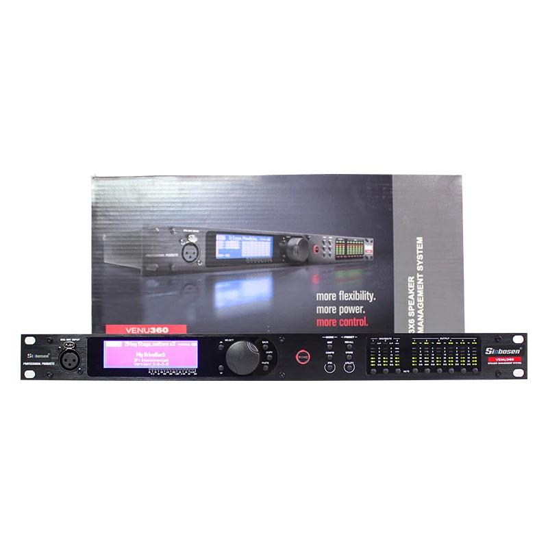 

DSP Digital Processor 3 In 6 Out Audio Speakers Music Equipment PA System Studio Sound Processor Stage