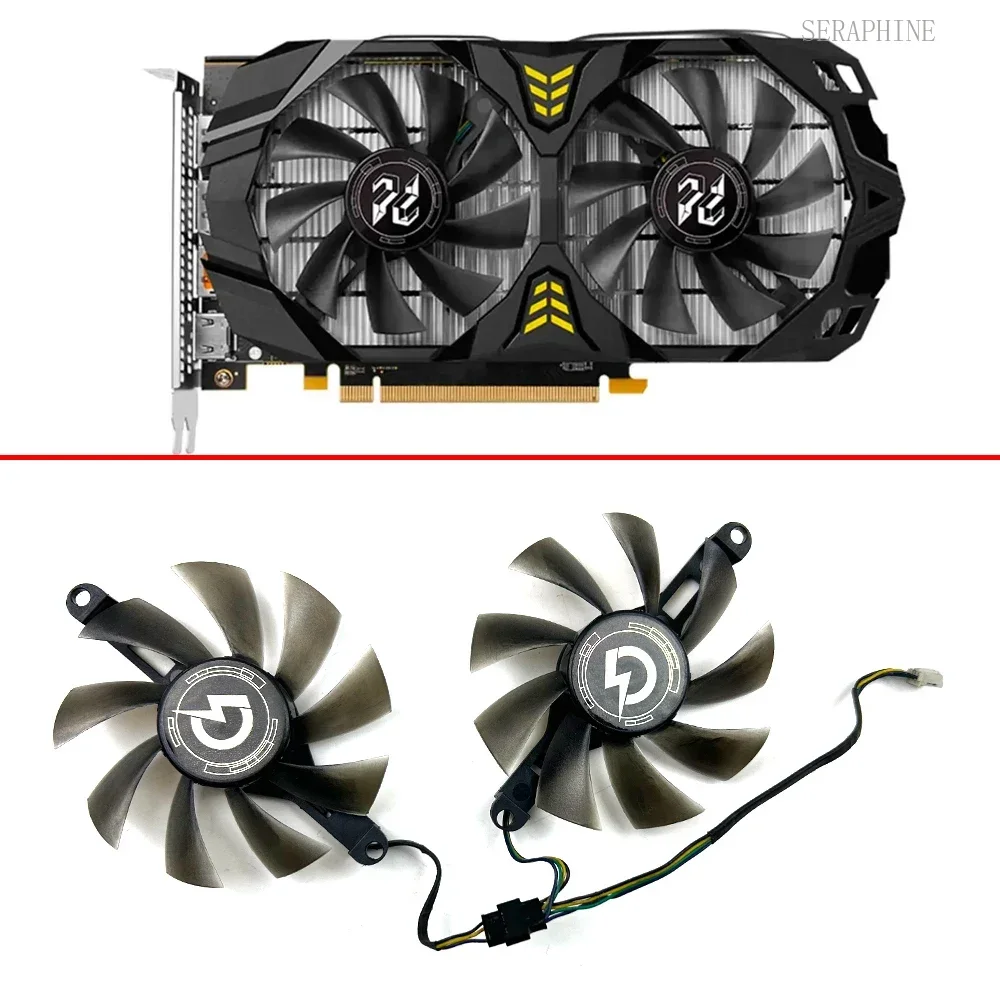 NEW Cooling Fan 85mm 4pin 75mm RX580 GPU FAN PELADN RX580 8GB 256Bit 2048SP GDDR5 Card Graphics Fans