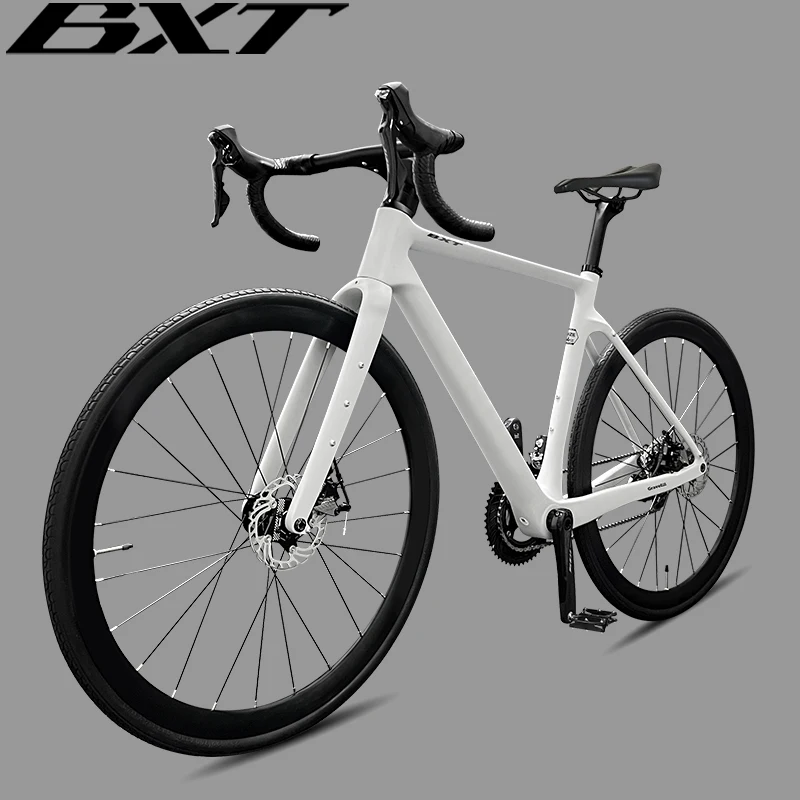 

BXT Carbon Gravel Bike 700C/27.5er Fully Hidden Cable Carbon Gravel Bicycle Frame use R7000 Cassettes 11-28T