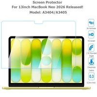 Protector de Pantalla para MacBook Neo de 13 Pulgadas, Modelo 2026 A3404 A3405, 0.3MM, Borde Curvo 2.5D, Vidrio Templado Transparente, Resistente a Arañazos