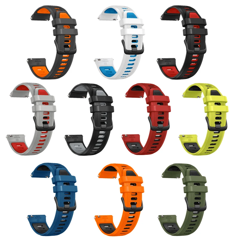 Two-Tone Silicone Strap For Xiaomi Watch S4 Sport Band Wristband For Mi Watch 2 Pro / S3 S2 46MM S1 Active Bracelet Watchband