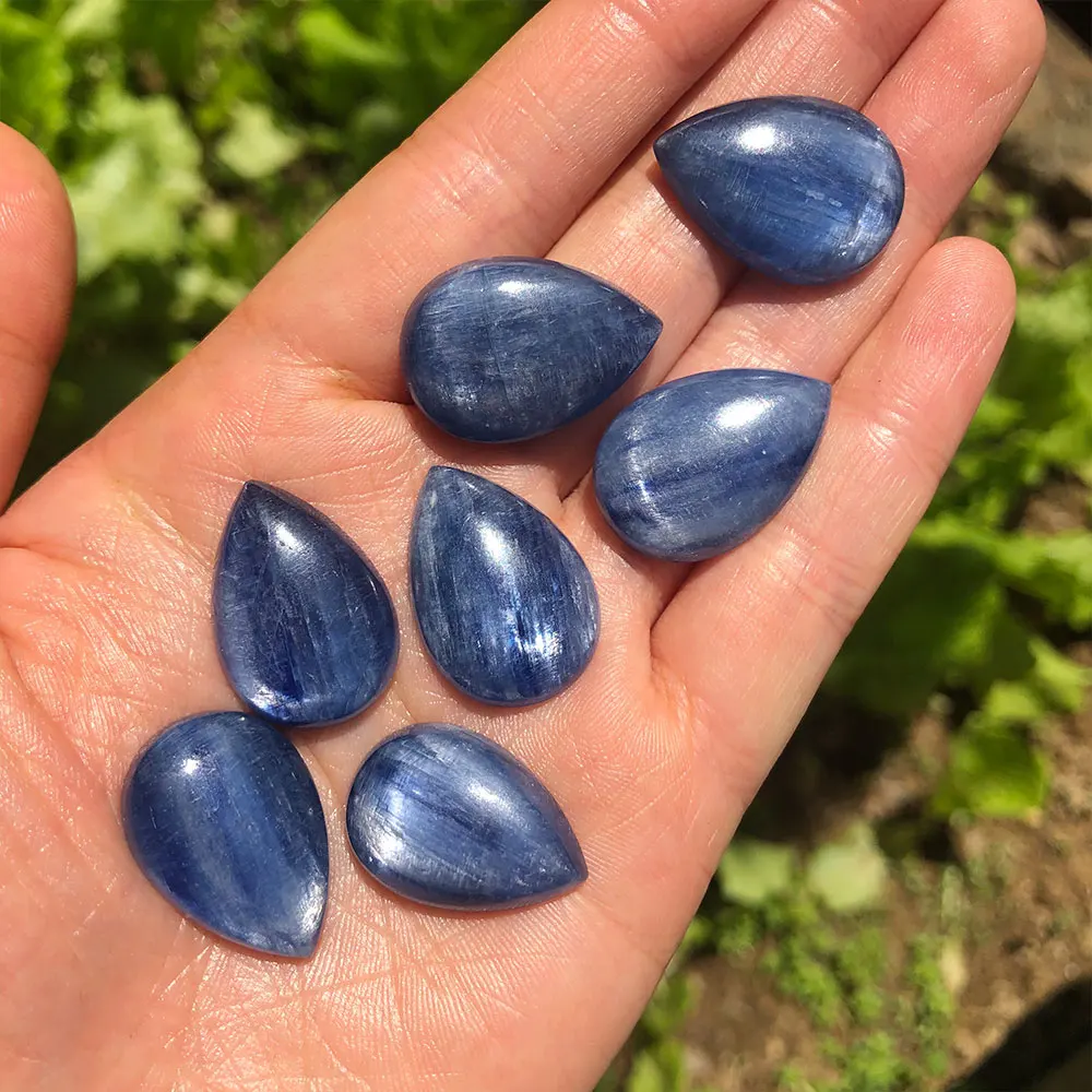 

1pc Natural Stone Blue Kyanite Teardrop Pendant Gemstone Water Drop Quartz Crystals Stones Crystal Healing Reiki Home Decoration