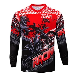 2025 Downhill Jersey Mtb Jersey Racing T-Shirt Bicycle Cycling Motocross Shirt Mountain Bike Clothing Long Sleeve Sports Shirt